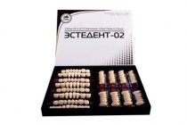 Зубы пластмассовые Эстедент-02 (полный гарнитур на планках) C2/28 (4 гарн.)