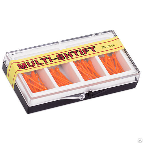 Штифты беззольные MULTI-SHTIFT/ оранжевые конус 1,5мм/ 80шт