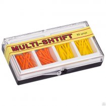 Штифты беззольные MULTI-SHTIFT/ оранжевые, желтые/ 2 вида по 40шт