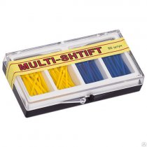 Штифты беззольные MULTI-SHTIFT/ желтые, синие/ 2 развертки/ 2 вида по 40шт