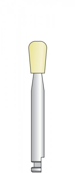 Дентальный полир КЕНДА COMPOSITE MICROFILL желтый (груша) зерн. средняя 4007