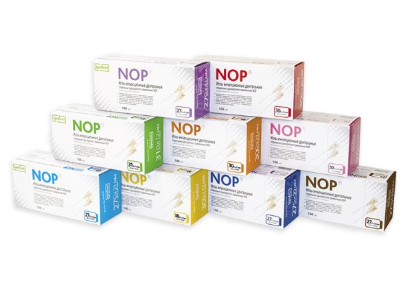 Иглы карпульные NOP 27G/L 0,4х35мм (100шт)